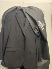 Men 2 Piece Black Jacket And Pants