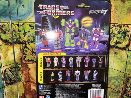 Super 7 ReAction Transformers G1 Fallen Leader Optimus Prime Target Excl. New - Picture 3 of 3