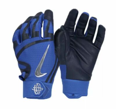 Nike Huarache Elite Baseball Batting Gloves BLUE GB0448-408 Men's LARGE NEW 