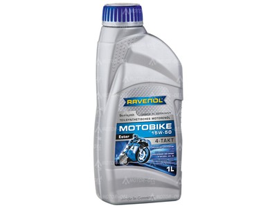 1 Liter RAVENOL Motobike 4-T Ester SAE 15W-50 Motorenöl