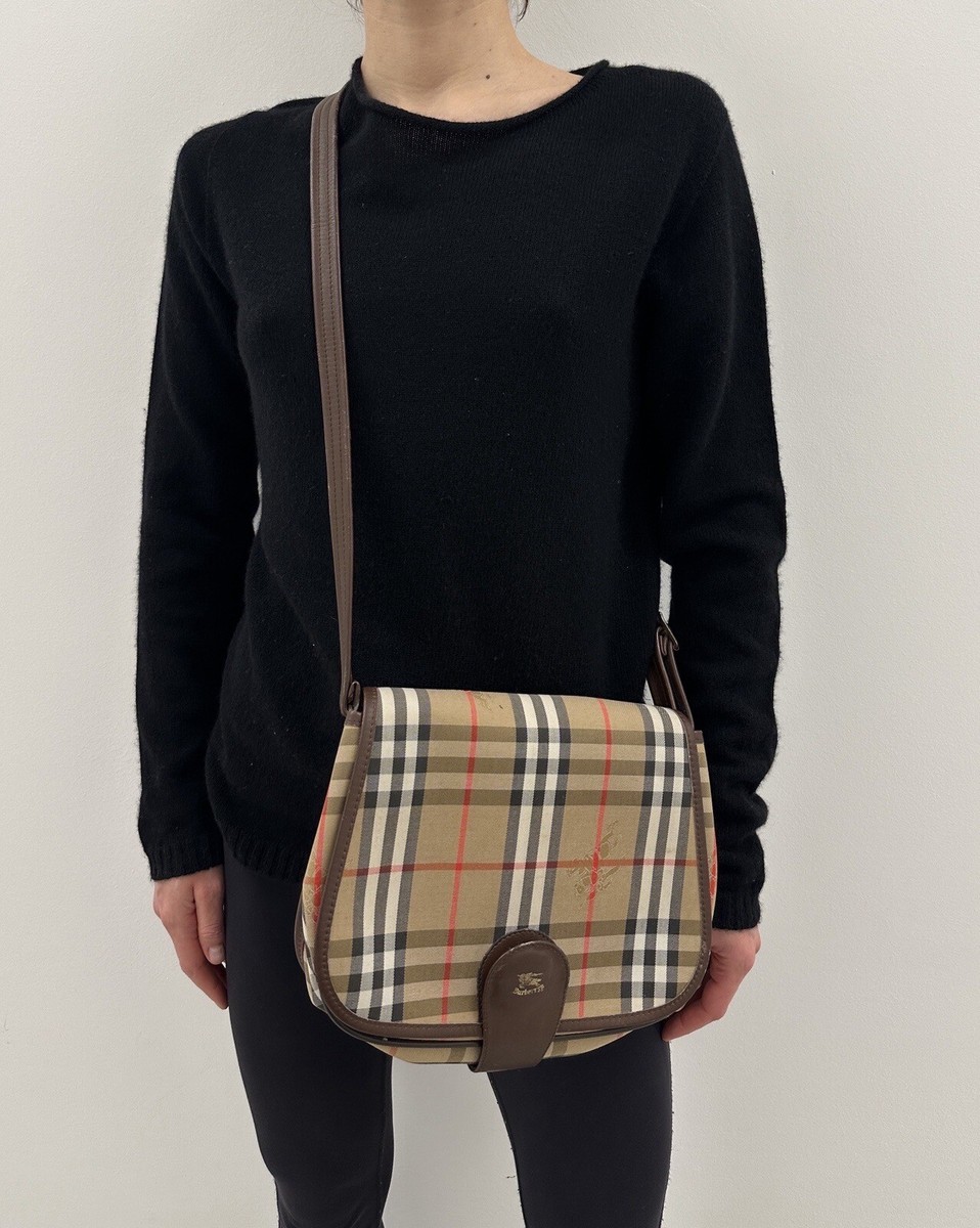 DDP Vintage Burberrys Nova Check Womens Bags Brown Crossbody | eBay