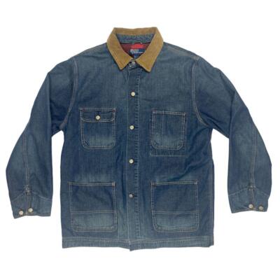 Vintage 80s POLO RALPH LAUREN Denim Jacket Sz. L Flannel Vintage 80s POLO RALPH LAUREN Denim Jacket Sz. L Flannel