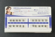 10Sets Dental Orthodontics MIM Monoblock Brackets Mini Edgewise 022 no hooks