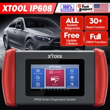 USED XTOOL IP608 OBD2 Car Full System Scanner Tool Auto VIN read/clean codes
