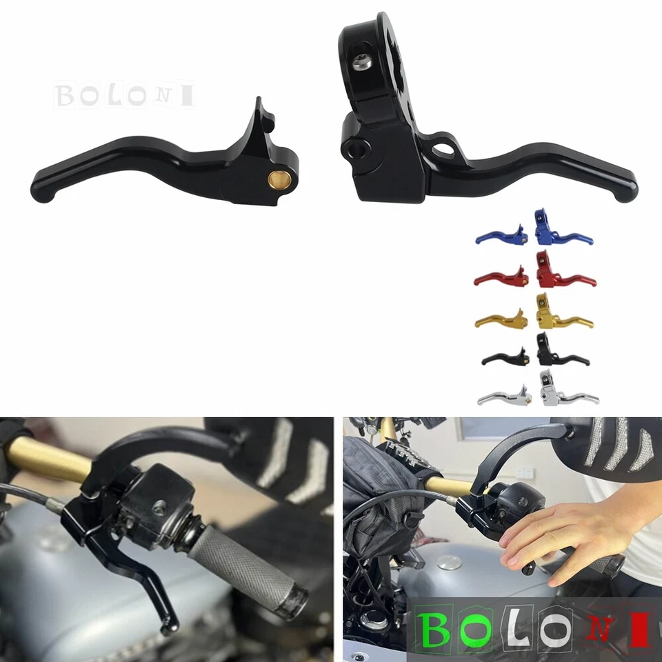 For 1996-2003 Harley Sportster Shorty Easy Pull Clutch & Hand Brake Lever Combo — 第 2/4 张图片