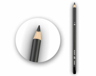 Ak Interactive AK10001 Watercolor Pencil Black Modeling