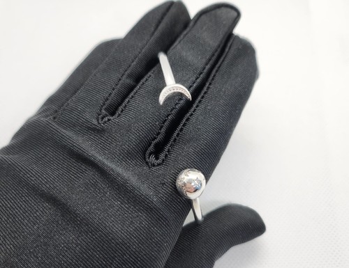 Bracelet Moon And Star Silver 925 Gift For Her Best Present 20 cm - Picture 5 of 8