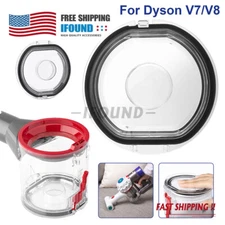 Dust Bin Lid Cap for Dyson V7/V8 Vacuum Cleaner Replacement Cover W/Seling Ring