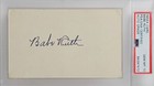 Babe Ruth Autographed Index Card - PSA/DNA GEM MT 10