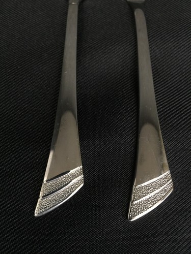 2 Piece Set Oneida Stanza Stainless Flatware Butter Knife & Sugar Spoon In EUC - Picture 2 of 6