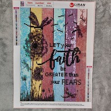 Diamond Painting Finished Completed 3D Wall Art Inspirational Quote