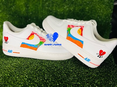 Custom Bad Bunny Air Force Low Any Size Men/women/kids Brand New