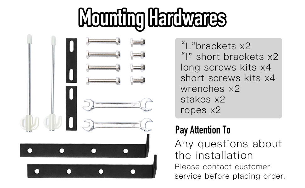 Car Side Awning SUV Truck Rooftop Tent Sunshade Travel Outdoor Camping 6.5x8.2ft