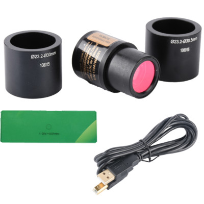 KOPPCE 5 Million Pixels USB 2.0 Microscope Camera 23.2mm to 30mm/30.5mm Eyepiece