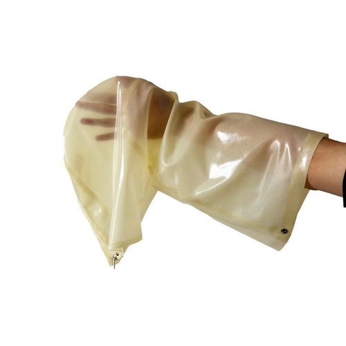 Naturlatex Doppelfuß Vollabdeckung Fuß Fetisch Latex Maske Kopfbedeckung - Bild 4 von 6