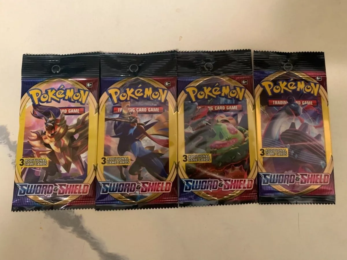 Pokémon SWORD & SHIELD BASE SET 3 Card Booster Pack - BRAND NEW - SEALED 🍒