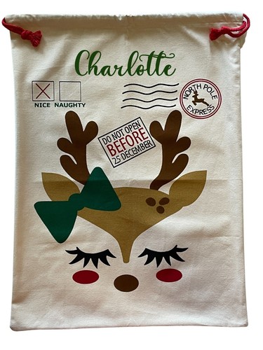 Christmas Santa Bag Gift Sacks Presents Bag | Name on Christmas Sack Included - Picture 69 of 87
