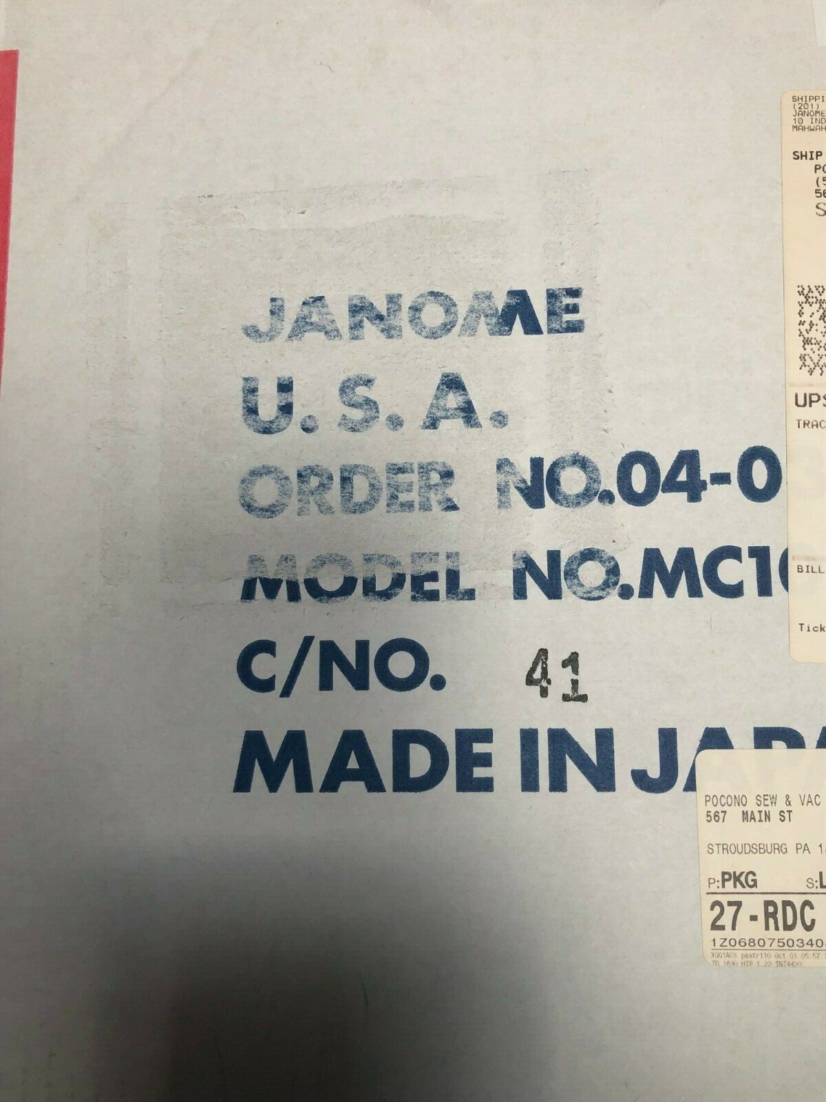 Janome Memory Craft 10001 Computerized Sewing/embroidery Machine w.  Accessories | eBay
