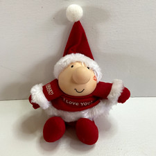 Vintage Ziggy Santa Doll Christmas American Greetings 80's Plush I love You Smal