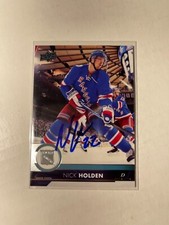 Vegas Golden Knights NICK HOLDEN Signed Card