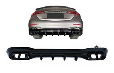Stoßstange Diffusor Endrohre für Mercedes C W206 S206 Sport Line C63 Look Stoßstange Diffusor Endrohre für Mercedes C W206 S206 Sport Line C63 Look