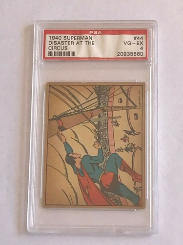 1940 Gum Inc Superman #44 Disaster At The Circus — PSA 4