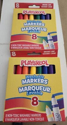 中古】【輸入品・未使用】Playskool Washable Jumbo Markers (8-Count