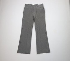 Vtg 70s Streetwear Mens 30x30 Knit Wide Leg Bell Bottoms Pants Trousers AS IS