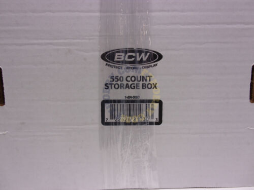 50 BCW 550 COUNT CARDBOARD STORAGE BOX Trading Sports Card Holder Case Baseball - Picture 2 of 2
