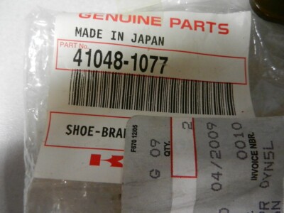 NOS Kawasaki Brake Shoe 1990 KAF540 90 & 94-00 KAF620 2000 KAF950