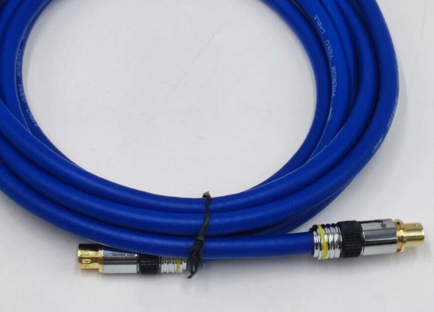 Inline S-VHS Kabel Premium 89946P vergoldete Stecker 4pol mini DIN Stecker 3m - Bild 2 von 4