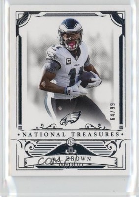 2025 Panini National Treasures 64/99 AJ Brown #81 18ys