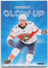2025-26 Upper Deck Series 2 Glow Up #GU-19 Evan Rodrigues Florida Panthers