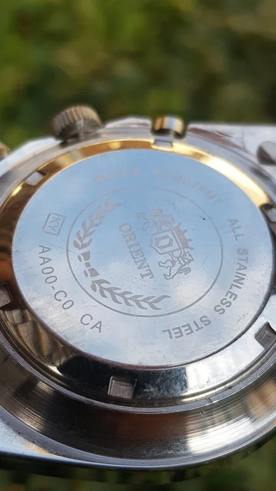 Vintage Orient Crystal Automatic 21 Jewels Stainless Steel men wristwatch Japan - Image 3 of 4