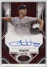 2025 Topps Tier One Prime Performers Red Foil 22/25 Luke Weaver Auto 4k8