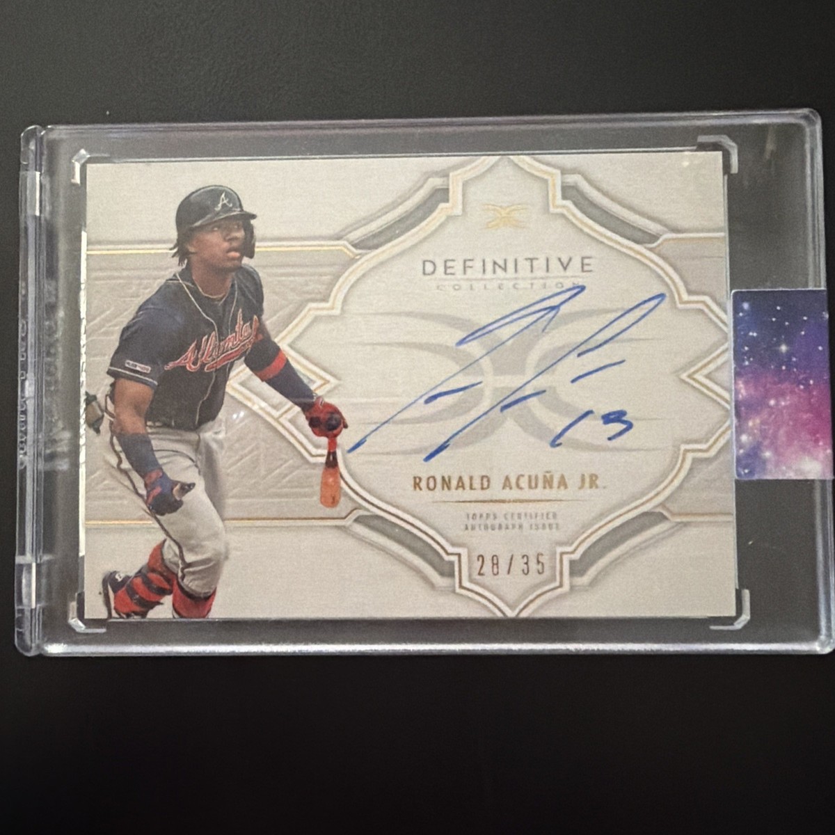 Ronald Acuña Jr. Topps Definitive Collection Auto 28/35 DCA-RAJ 