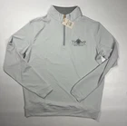 Men's Gray Trump International Palm Beach 1/4 Zip Pullover Medium NWT