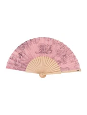 Christian Dior DIORIVIERA Pink Folding Fan Toile de Jouy Summer VIP Gift NEW!