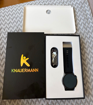 Knauermann Pro 4 Air Smartwatch 46 mm Schwarz Silikonarmband Android
