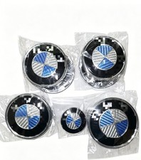 7pcs Carbon Fiber Roundel Emblem Set 82746845mm