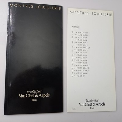 1983 VANCLEEF & ARPELS '' La Collection '' CATALOG / BROCHURE FOR PRECIOUS WATCHES