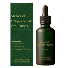 Stem Cell Collagen Peptide Oral Drops, Natural Advanced Body Care Liquids Drop