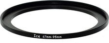 ICE 67Mm to 95Mm Aluminum Alloy Step up Ring Filter/Lens Stepping Adapter 67-95