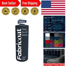 Dark Blue Fabric Paint for Furniture - 8.5oz Restores & Changes Colors Elegantly