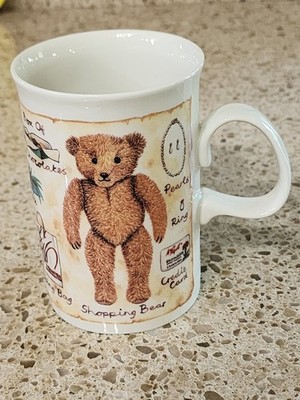 Dunoon Mug SHOPPING BEAR for LORD & TAYLOR Clothes, Made in Scotland