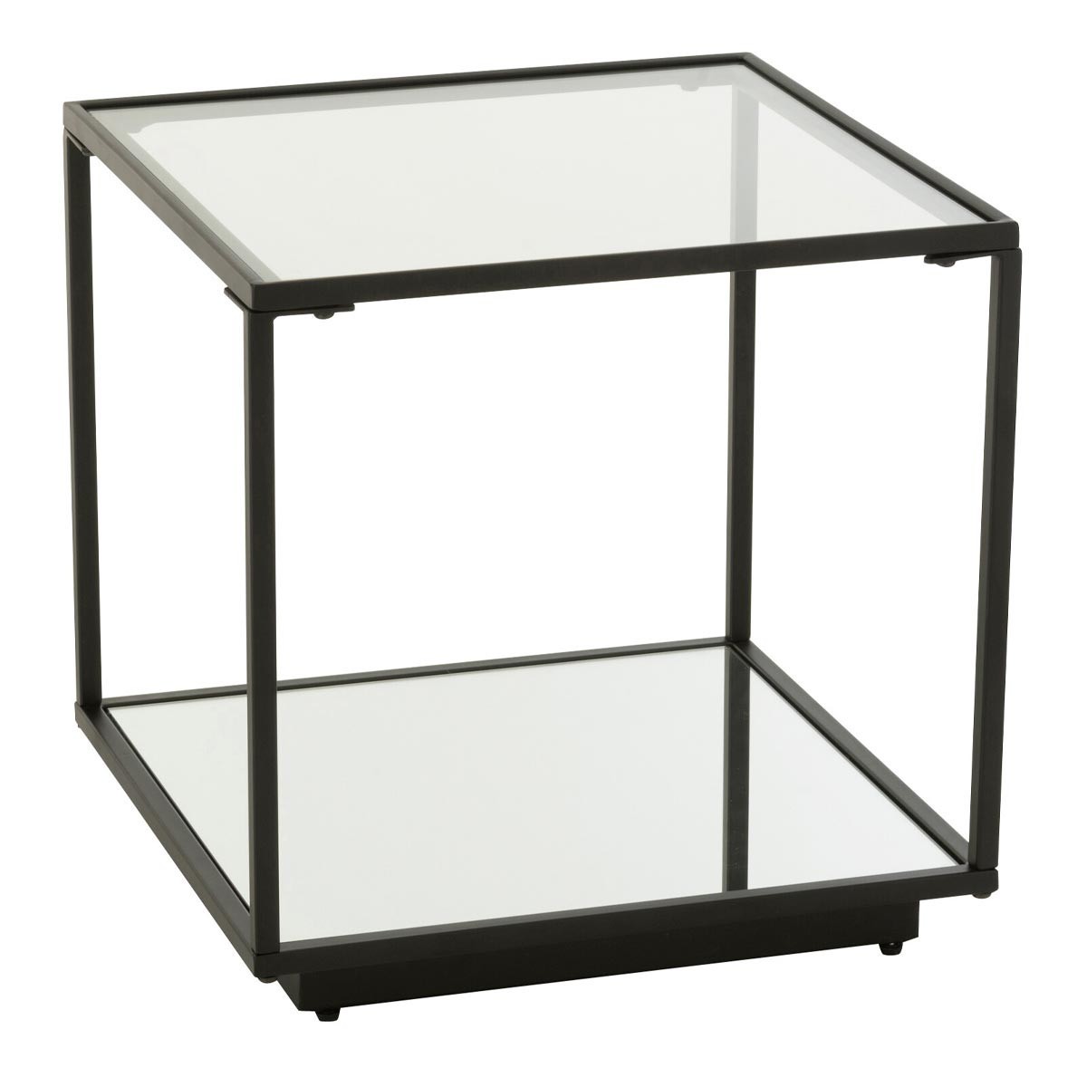 Table d'appoint en verre Lorie 50cm pour vos soirées détente au salon
