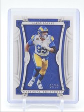 AARON DONALD 2022 NATIONAL TREASURES FOOTBALL BASE RAMS #99 /99 Q6978