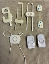 Variety Of Child Safety Locks/white Plastic. Cabinet/door Locks. A24