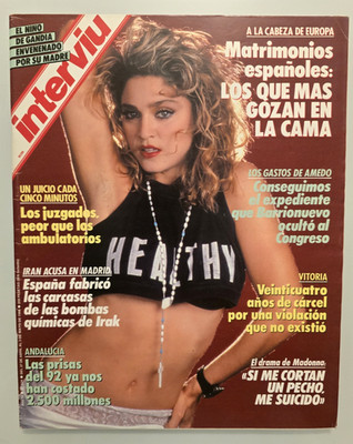 Madonna - Very rare newspaper from Spain from 1988 (Full magazine )