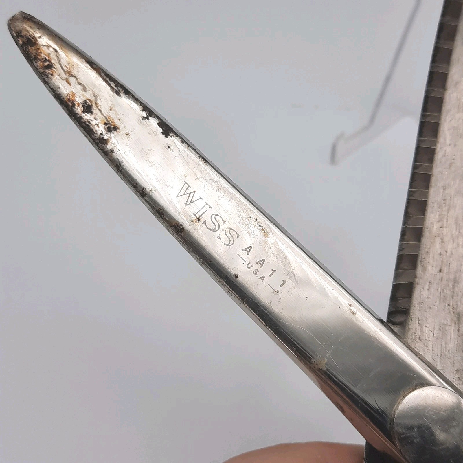 11" Wiss Dressmakers Pinking Shears Scissors Industrial Sewing Vintage USA READ